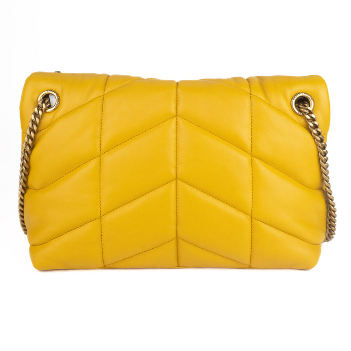 Saint Laurent Puffer Small Shoulder Bag in Saffran
