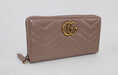 GUCCI GG MARMONT MEDIUM QUILTED ZIP WALLET