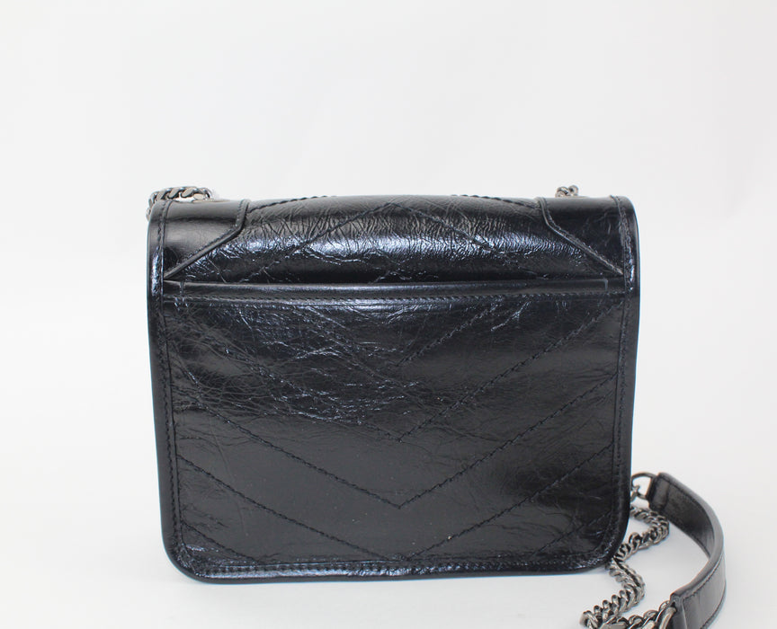 Saint Laurent Small Niki Leather Bag black