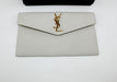 Saint Laurent Uptown Envelope Clutch blanc