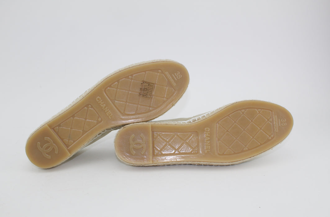 CHANEL ESPADRILLES SIZE 38 