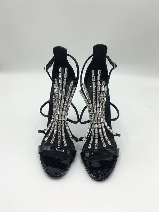 GIUSEPPE ZANOTTI BELLE CRYSTAL EMBELLISHED SIZE 40 - LuxurySnob