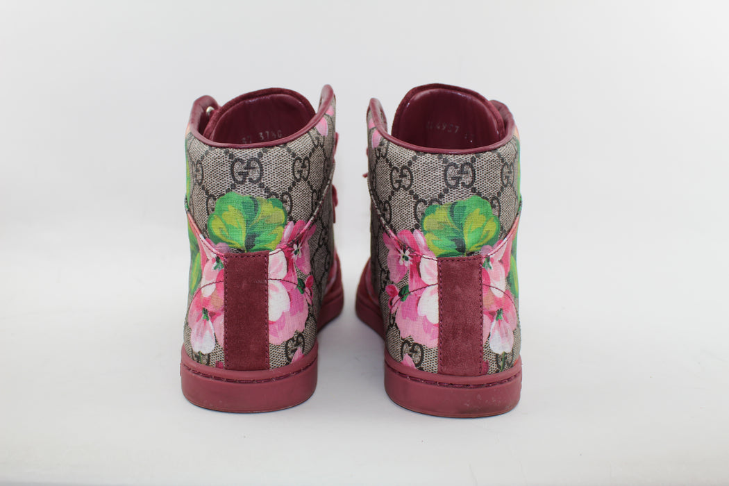  GUCCI 'CODA BLOOM' HIGH TOP SNEAKER SIZE 37.5