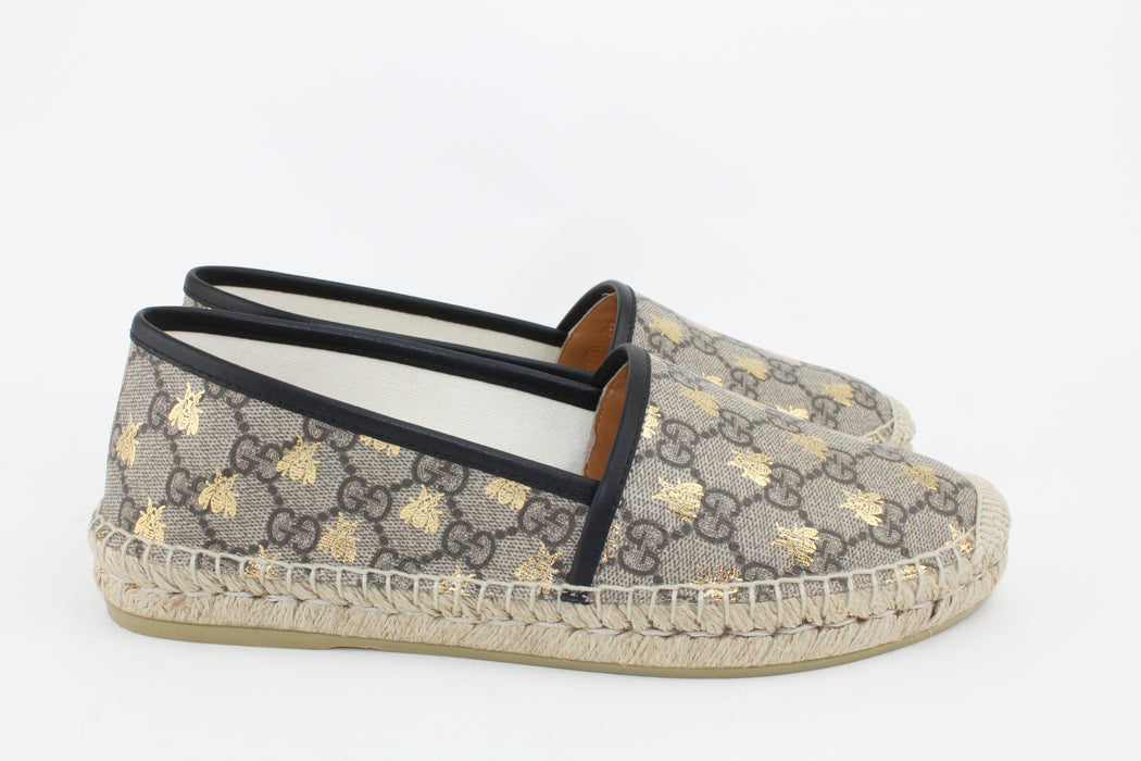 Gucci GG Supreme Bee Espadrilles