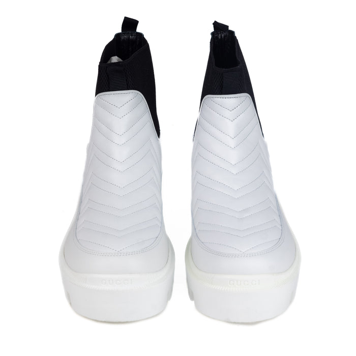 Gucci Matelasse Chelsea Double G Logo Rain Boots
