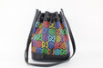 GUCCI BLACK PSYCHEDELIC BUCKET BAG BLACK