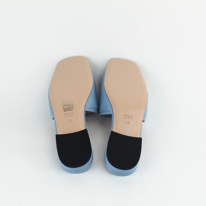 GUCCI MARMONT GG SLIDE BLUE