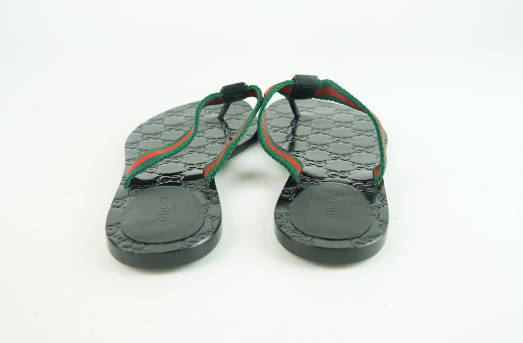 Gucci GG Web Thong Sandal