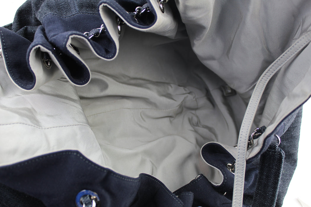 Chanel Quilted Denim large Cabas Bag