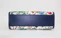 GUCCI FLORA MEDIUM LEATHER TRIMMED PRINTED CANVAS TOTE