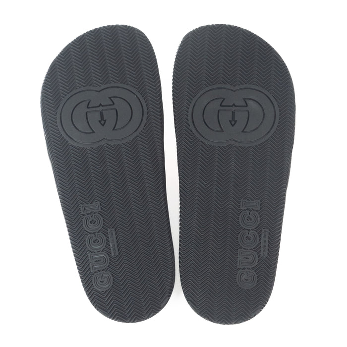 Gucci Rubber GG Interlock slides