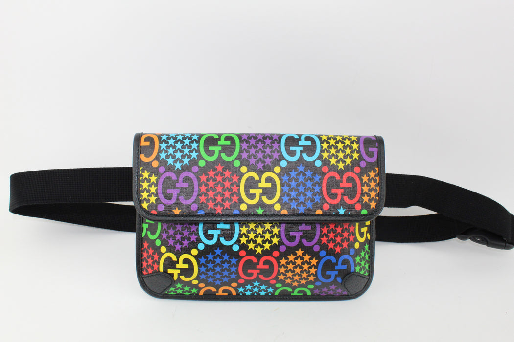 GUCCI GG MONOGRAM PSYCHEDELIC BELT BAG