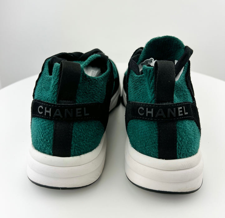 Chanel Suede Calfskin and Fabric Sneakers