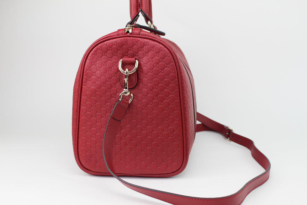 Gucci Boston Guccissima Bag red
