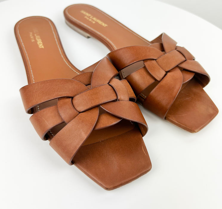 Saint Laurent Tribute Flat Sandals