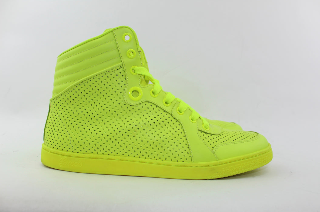 GUCCI NEON HIGH TOP SNEAKERS SIZE 38.5