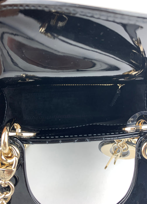 Dior Mini Lady Dior Bag in Patent Calfskin