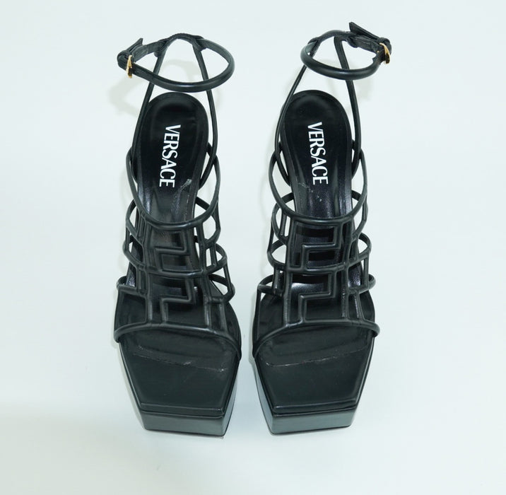 Versace Platform Sandals in Black