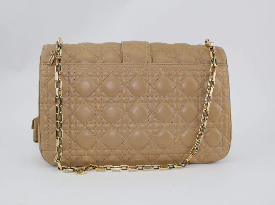 DIOR QUILTED LEATHER LARGE MISS DIOR FLAP BAG