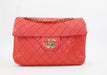 CHANEL WASHED LAMBSKIN QUILTED MAXI SINGLE FLAP BAG
