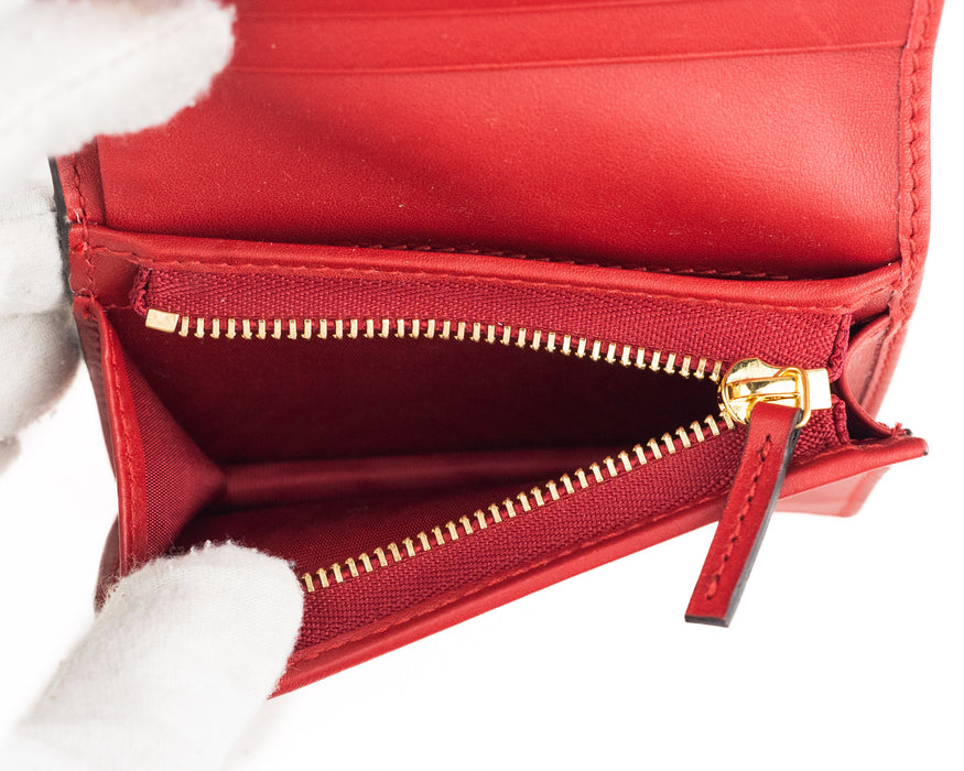 Gucci GG Snakeskin Card Case Wallet