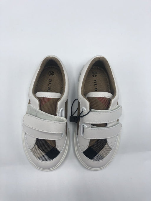 BURBERRY  KIDS PLAID VELCRO SHOES SIZE 26 - LuxurySnob