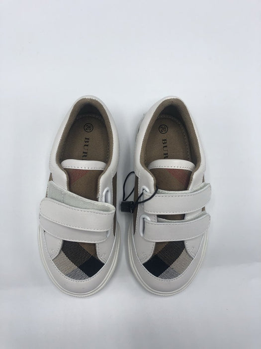 BURBERRY  KIDS PLAID VELCRO SHOES SIZE 26 - LuxurySnob