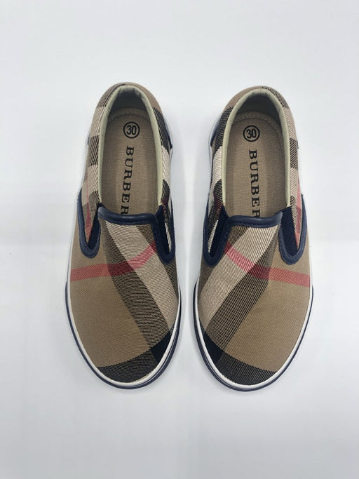 BURBERRY KIDS PLAID SLIP ON SIZE 30 - LuxurySnob