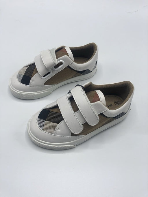 BURBERRY  KIDS PLAID VELCRO SHOES SIZE 26 - LuxurySnob