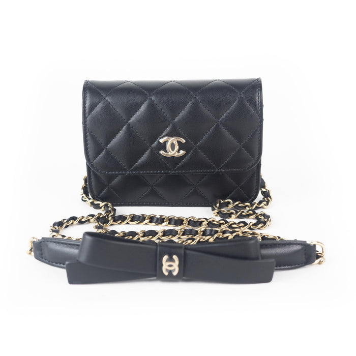 Chanel Lambskin Quilted Mini Wallet on Chain
