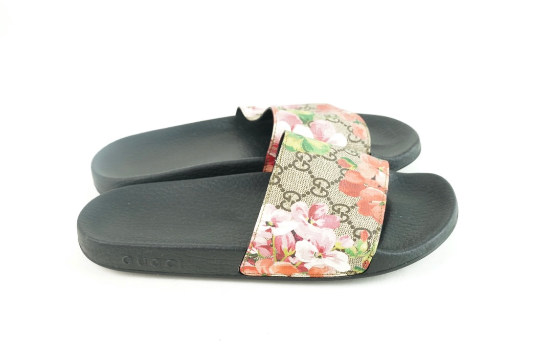 Gucci GG Blooms Supreme Floral Slide Sandals