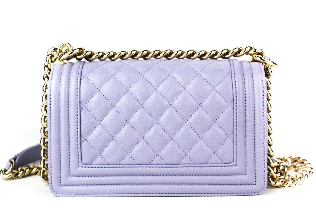 Chanel Small Caviar Boy bag lavender