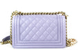 Chanel Small Caviar Boy bag lavender