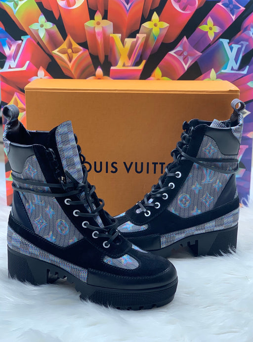 LOUIS VUITTON LAUREATE PLATFORM DESERT BOOTS - LuxurySnob