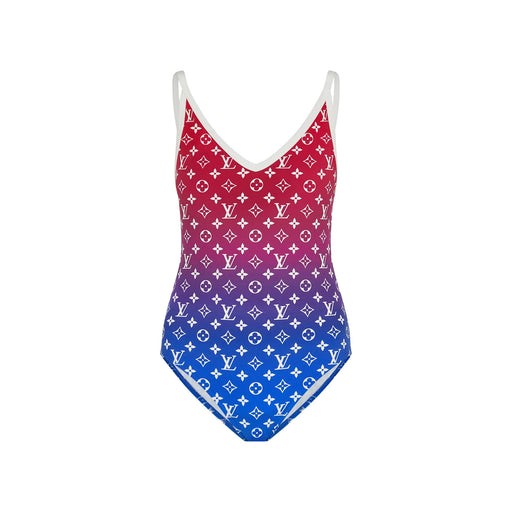 Louis Vuitton Ombre Cut One Piece Swimsuit Bleu