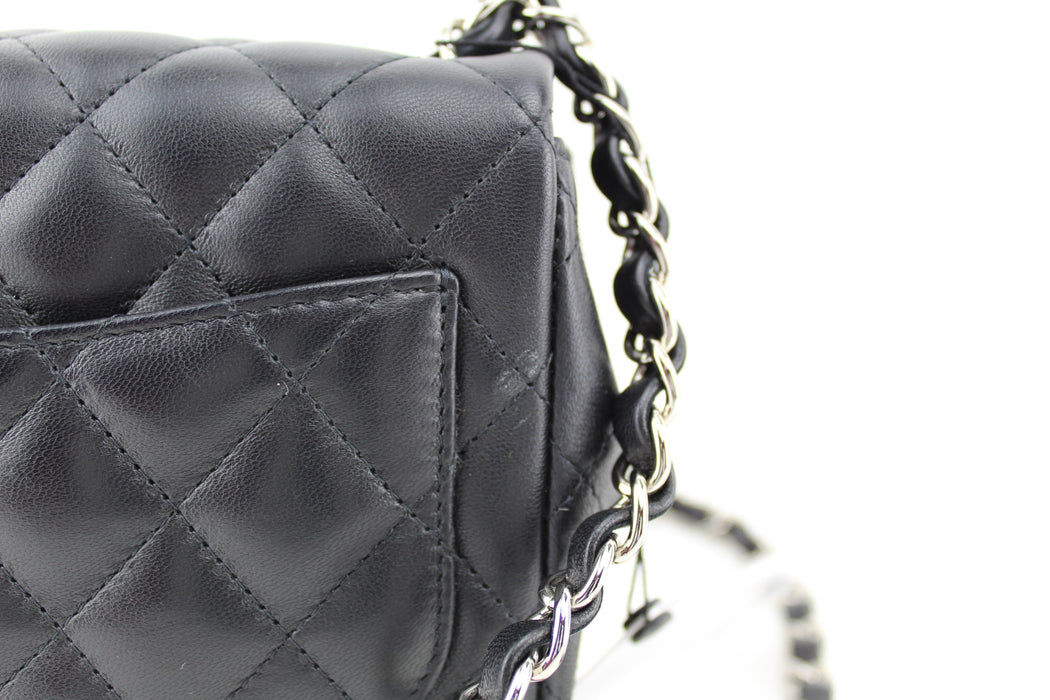 CHANEL LAMBSKIN MINI FLAP SQUARE BAG