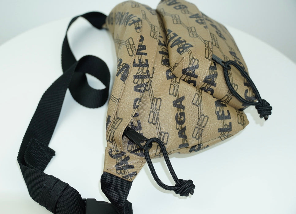 Balenciaga Natural Beige Signature Bb Monogram Waist Bag