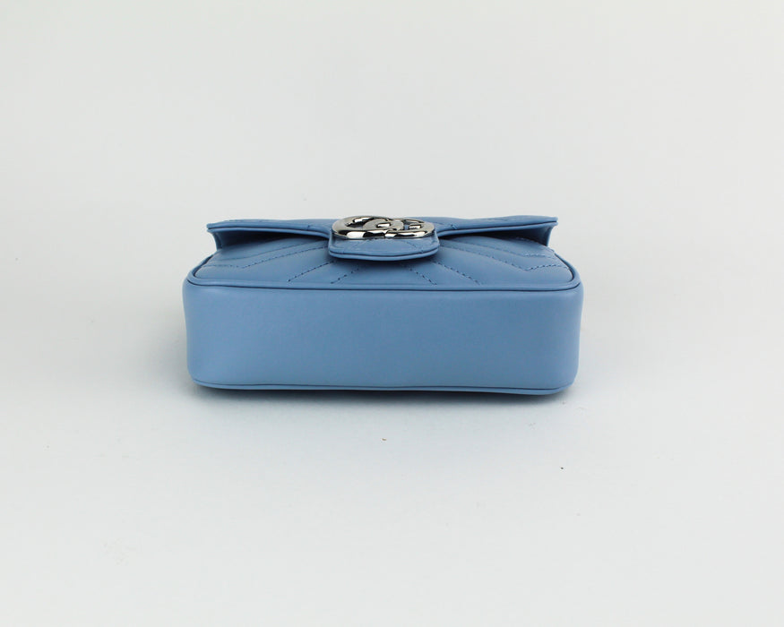 GUCCI GG MARMOT SUPER MINI BLUE