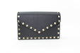 VALENTINO GARAVANI ROCKSTUD SMALL LEATHER FLAP WALLET ON A CHAIN
