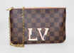 LOUIS VUITTON DAMIER EBENE DOUBLE ZIP POCHETTE - LuxurySnob