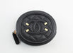 Chanel Caviar Quilted Filigree Zip Around Classic Coin Purse Black