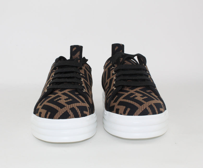 Fendi FF Logo Knit Platform Sneaker