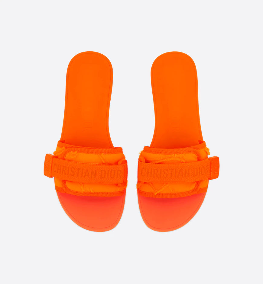 Neon vintage orange slides