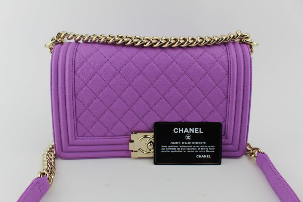 CHANEL CAVIAR MEDIUM BOY BAG