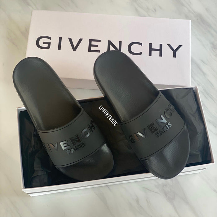 Givenchy Logo-embossed Rubber Slides