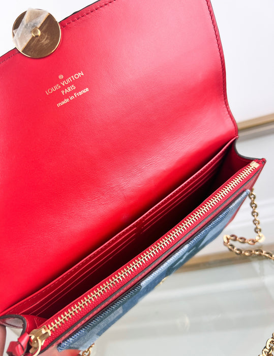 Louis Vuitton Flore Denim Chain Bag Limited Edition