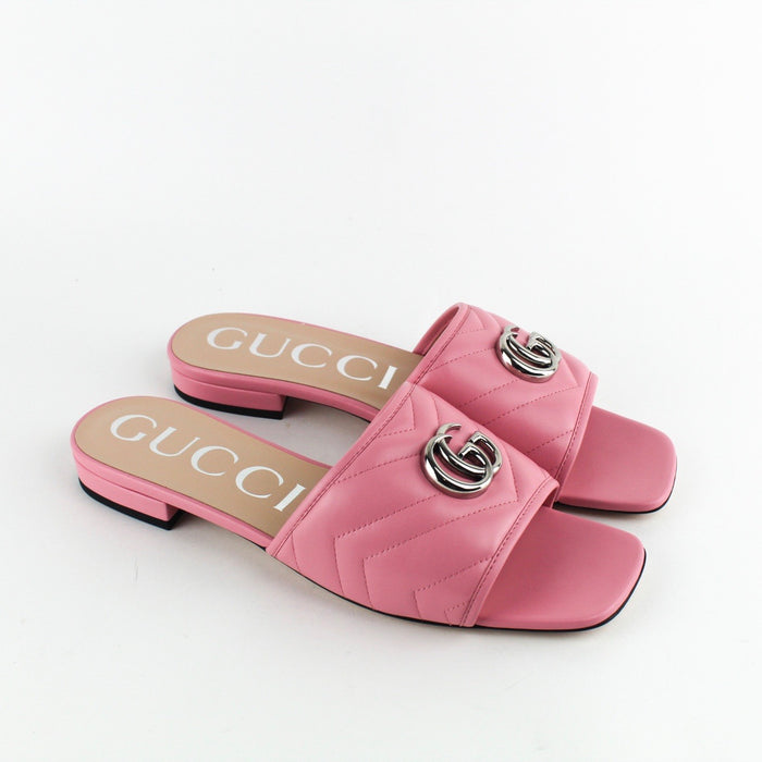 GUCCI MARMONT GG SLIDE PINK