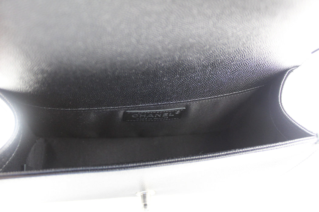 Chanel Caviar Medium Boy Bag in Black