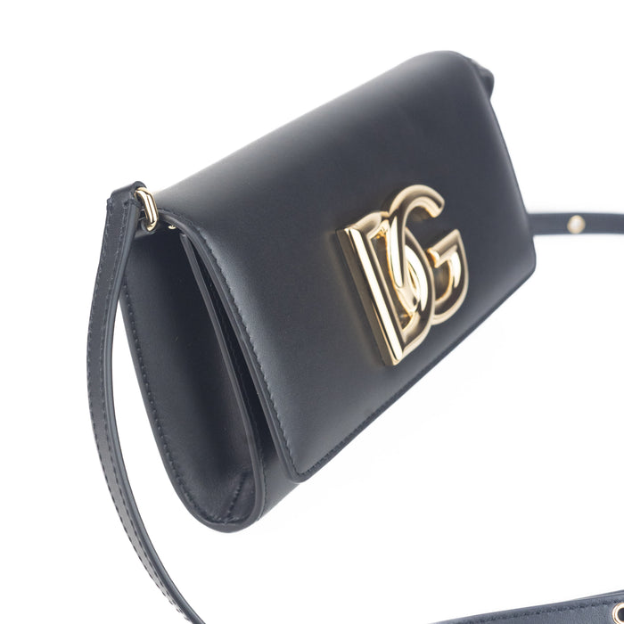 Dolce and Gabbana Calfskin 3.5 Leather Clutch