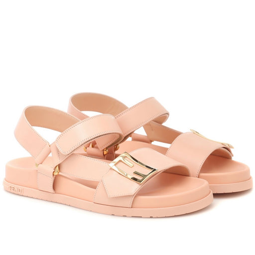 Fendi Vitello Leather Sandals